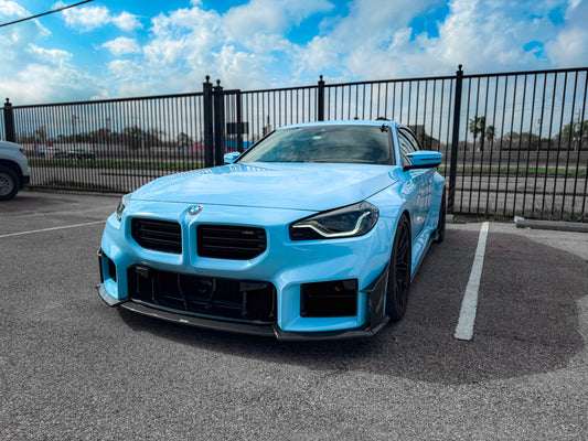 BMW M2 / M2C G87 2023-ON with Aftermarket Parts - Front Lip Pre-preg Carbon Fiber from Karbel Carbon