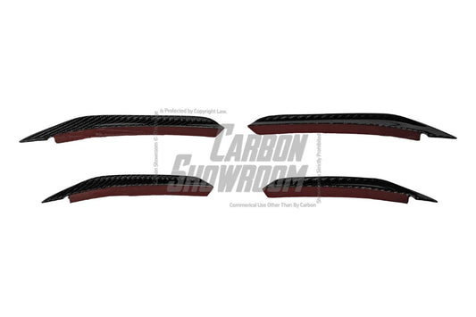 BMW 3 Series 330i M340i G20 (Pre-LCI) 2019 2020 2021 2022?with Aftermarket Parts - AE Style Front Canards Carbon Fiber from ArmorExtend