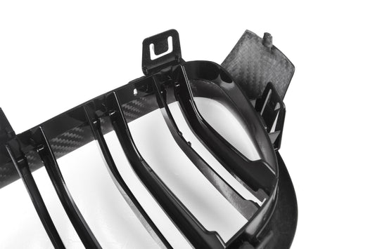 BMW 3 Series M340 340 335 330 328 320 F30 F31 2013 2014 2015 2016 2017 2018 2019 2020 with Aftermarket Parts - Dual Slat Front Kidney Grill Pre-preg Carbon Fiber from Aero Republic