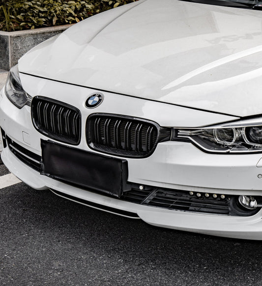 BMW 3 Series M340 340 335 330 328 320 F30 F31 2013 2014 2015 2016 2017 2018 2019 2020 with Aftermarket Parts - Dual Slat Front Kidney Grill Pre-preg Carbon Fiber from Aero Republic