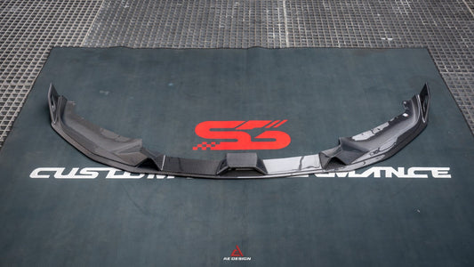 BMW 8 Series M850i 840i (With M-Package Bumper) G14 G15 G16 2018 2019 2020 2021 2022 2023 2024 with Aftermarket Parts - AE Style Front Lip Carbon Fiber from ArmorExtend