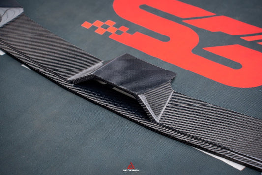 BMW 8 Series M850i 840i (With M-Package Bumper) G14 G15 G16 2018 2019 2020 2021 2022 2023 2024 with Aftermarket Parts - AE Style Front Lip Carbon Fiber from ArmorExtend