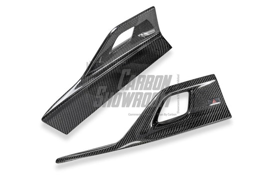 BMW 8 Series M850i 840i (With M-Package Bumper) G14 G15 G16 2018 2019 2020 2021 2022 2023 2024 with Aftermarket Parts - AE Style Front Canards Carbon Fiber from ArmorExtend