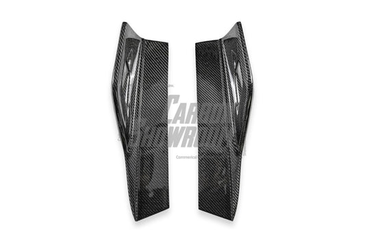 BMW 8 Series M850i 840i (With M-Package Bumper) G14 G15 G16 2018 2019 2020 2021 2022 2023 2024 with Aftermarket Parts - AE Style Front Canards Carbon Fiber from ArmorExtend
