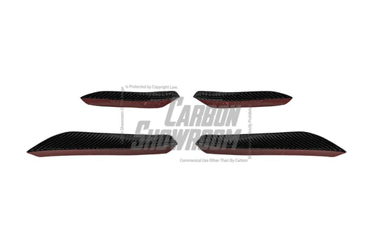 BMW I4 M50 / e Drive 40 G26 2022-ON & 4 Series Gran Coupe M440i 430i G26 2022-ON (with M-package bumper, does not fit base model) with Aftermarket Parts - AE Style Carbon Fiber Front Canards from ArmorExtend