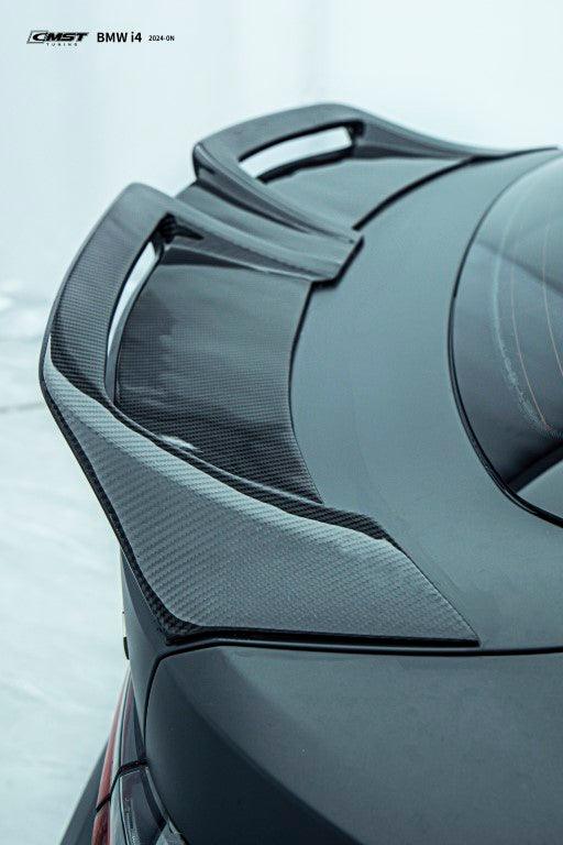 BMW I4 M50 / e Drive 40 (with M-package bumper, does not fit base model) G26 2022 2023 2024 with Aftermarket Parts - Full Body Kit Package Pre-preg Carbon Fiber from CMST Tuning