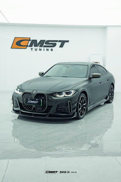 BMW I4 M50 / e Drive 40 (with M-package bumper, does not fit base model) G26 2022 2023 2024 with Aftermarket Parts - Full Body Kit Package Pre-preg Carbon Fiber from CMST Tuning