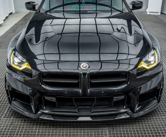 BMW M2/C G87 2023 2024 with Aftermarket Parts - AE Style Lower Grill Carbon Fiber from ArmorExtend