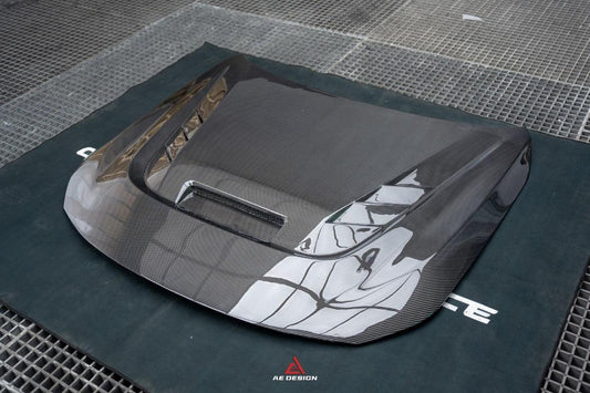 BMW M2 / C G87 2023 2024 & 2 Series 230i M240i G42 2022 2023 2024 with Aftermarket Parts - AE Style Hood Bonnet Double-sided Carbon Fiber from ArmorExtend