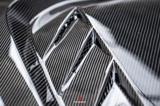 BMW M2 / C G87 2023 2024 & 2 Series 230i M240i G42 2022 2023 2024 with Aftermarket Parts - AE Style Hood Bonnet Double-sided Carbon Fiber from ArmorExtend