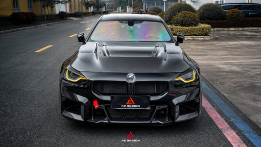 BMW M2CS M2 G87 2023-ON & 2 Series M240i 230i G42 2022-ON with Aftermarket Parts - ART Hood Bonnet Dry Pre-preg Carbon Fiber from ArmorExtend