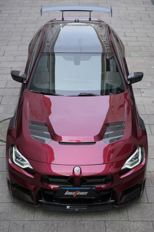 BMW M2 / M2C G87 2023 2024 with Aftermarket Parts - Front Lip Pre-preg Carbon Fiber from BCTXE Tuning