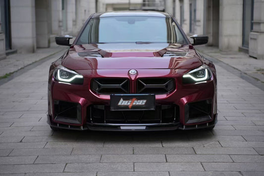 BMW M2 / M2C G87 2023 2024 with Aftermarket Parts - Front Lip Pre-preg Carbon Fiber from BCTXE Tuning