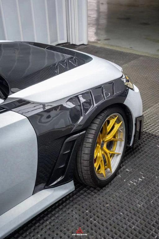 BMW M2 & M2C G87 2023 2024 with Aftermarket Parts - AE V2 Style Front Fenders Carbon Fiber from ArmorExtend
