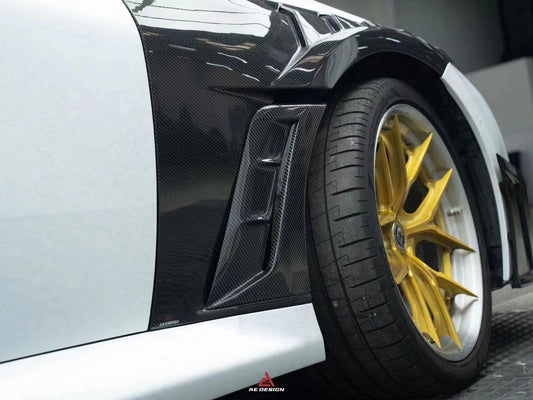 BMW M2 & M2C G87 2023 2024 with Aftermarket Parts - AE V2 Style Front Fenders Carbon Fiber from ArmorExtend