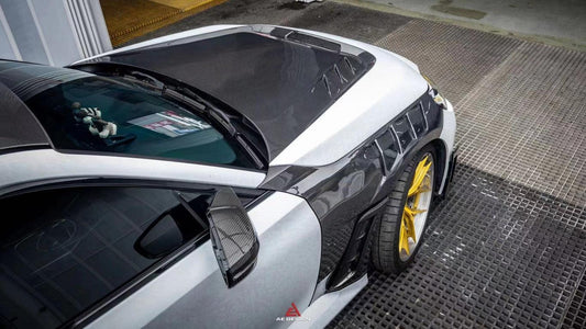 BMW M2 & M2C G87 2023 2024 with Aftermarket Parts - AE V2 Style Front Fenders Carbon Fiber from ArmorExtend
