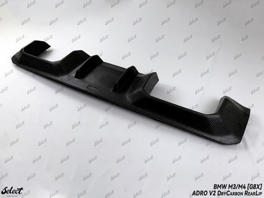 BMW M3CS M3C M3 G80 G81 2021-ON & M4CSL M4CS M4C M4 G82 G83 2021-ON with Aftermarket Parts - Adro V2 Style Rear Diffuser Dry Pre-preg Carbon Fiber from Aero Republic
