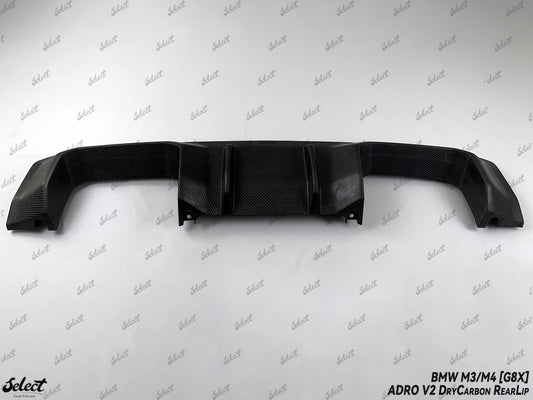 BMW M3CS M3C M3 G80 G81 2021-ON & M4CSL M4CS M4C M4 G82 G83 2021-ON with Aftermarket Parts - Adro V2 Style Rear Diffuser Dry Pre-preg Carbon Fiber from Aero Republic