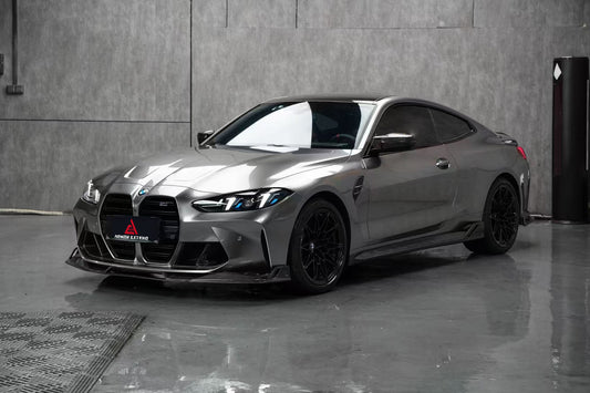 BMW M3 G80 G81 2021-ON & M4 G82 G83 2021-ON with Aftermarket Parts - AE V1 Style Carbon Fiber Front Lip from ArmorExtend