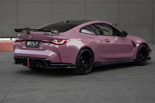 BMW M3 G80 G81 2021 2022 2023 2024 & M4 G82 G83 2021 2022 2023 2024 with Aftermarket Parts - AE V2 Style Rear Diffuser & Canards Carbon Fiber from ArmorExtend