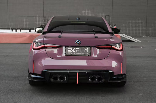 BMW M3 G80 G81 2021 2022 2023 2024 & M4 G82 G83 2021 2022 2023 2024 with Aftermarket Parts - AE V2 Style Rear Diffuser & Canards Carbon Fiber from ArmorExtend