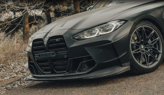 BMW M3 / M3C G80/G81 2021-ON & M4 / M4C G82/G83 2021-ON with Future Design Carbon's Aftermarket Parts - Front Lip MTC Carbon Fiber / FRP