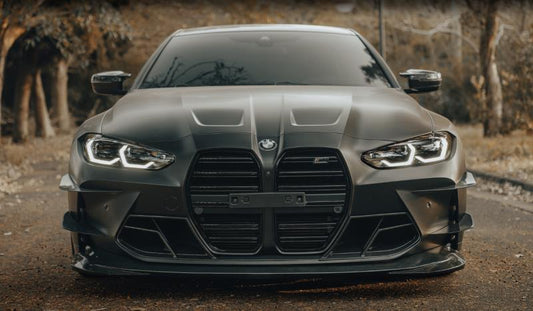 BMW M3 / M3C G80/G81 2021-ON & M4 / M4C G82/G83 2021-ON with Future Design Carbon's Aftermarket Parts - Front Lip MTC Carbon Fiber / FRP