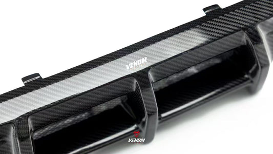 BMW M3 G80 G81 2021-ON M4 G82 G83 2021-ON with Aftermarket Parts - Venom Sport Series Style Rear Diffuser & Canards Dry Pre-preg Carbon Fiber from ArmorExtend