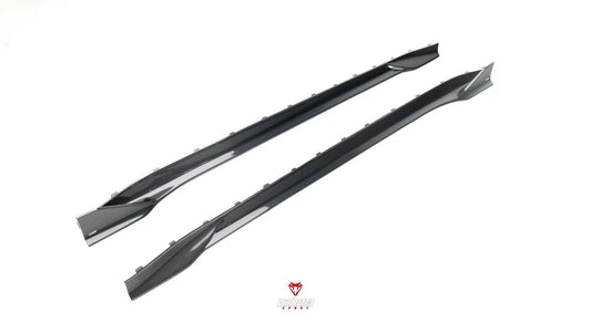 BMW M4 G82 G83 2021-ON with Aftermarket Parts - Venom Sport Series Style Side Skirts Dry Pre-preg Carbon Fiber from ArmorExtend