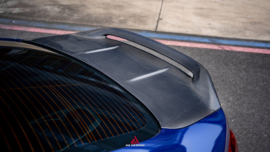 BMW M4 G82 2021-ON & 4 Series G22 430i M440i 2020-ON with Aftermarket Parts - ART V2 Rear Trunk Dry Pre-preg Carbon Fiber from ArmorExtend