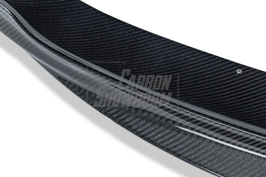 BMW M5 F10 2012-2016 with Future Design Carbon's Aftermarket Parts - Front Lip RKP Style Carbon Fiber / FRP