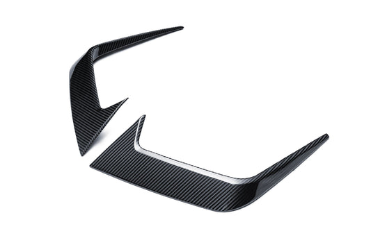 BMW M5 M5C G90 G99 2025-ON with Aftermarket Parts - Front Canards Dry Pre-preg Carbon Fiber from Ventus Veloce