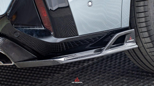 BMW X4 xDrive 30i (with M-Package Bumper) & M40i G02 LCI 2022 2023 2024 with Aftermarket Parts - AE Style Diffuser & Canards Carbon Fiber from ArmorExtend