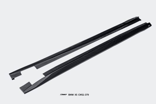 BMW X5 G05 LCI 2024-ON with Aftermarket Parts - Side Skirts Pre-preg Carbon Fiber from CMST Tuning