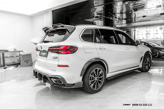 BMW X5 G05 LCI 2024-ON with Aftermarket Parts - Side Skirts Pre-preg Carbon Fiber from CMST Tuning