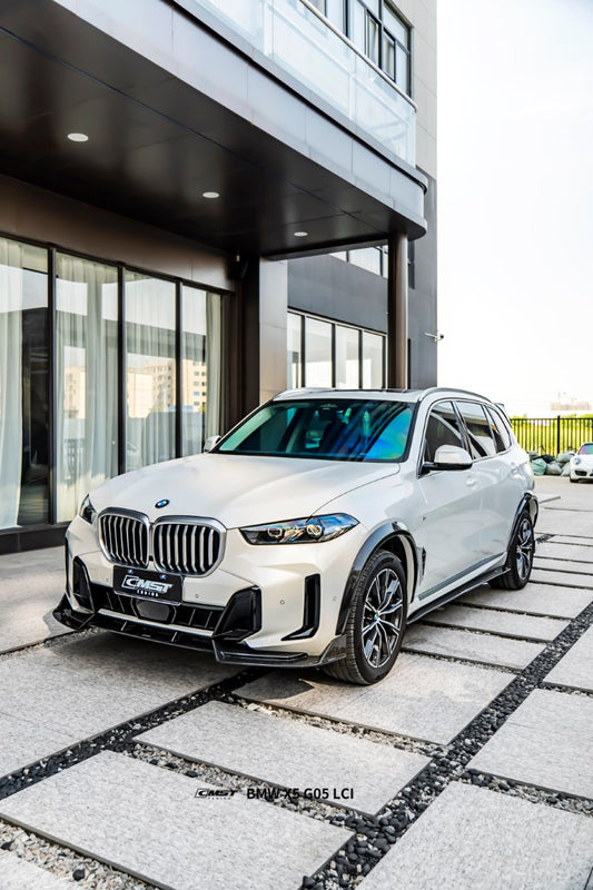BMW X5 G05 LCI 2024-ON with Aftermarket Parts - Front Lip Pre-preg Carbon Fiber from CMST Tuning
