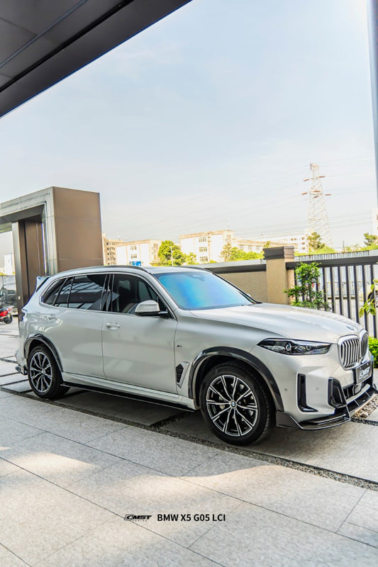 BMW X5 G05 LCI 2024-ON with Aftermarket Parts - Front Lip Pre-preg Carbon Fiber from CMST Tuning