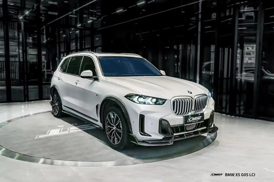 BMW X5 G05 LCI 2024-ON with Aftermarket Parts - Front Lip Pre-preg Carbon Fiber from CMST Tuning