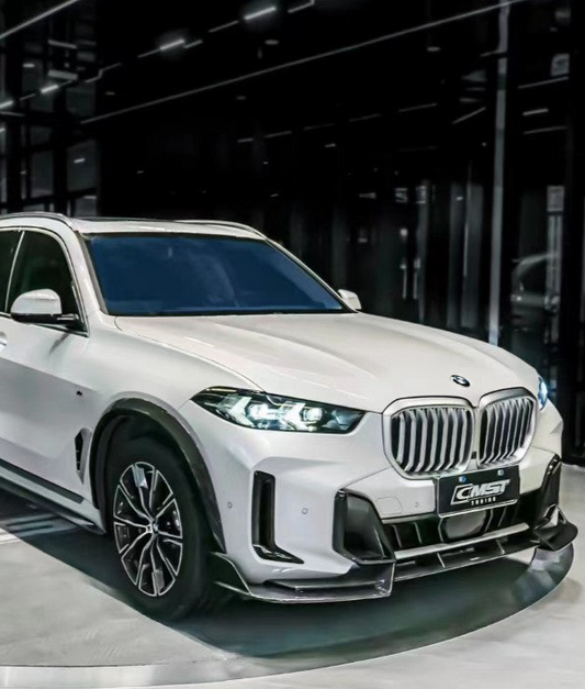 BMW X5 G05 LCI 2024-ON with Aftermarket Parts - Front Lip Pre-preg Carbon Fiber from CMST Tuning
