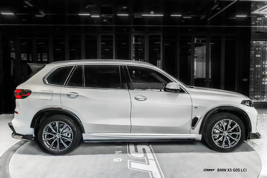 BMW X5 G05 LCI 2024-ON with Aftermarket Parts - Side Skirts Pre-preg Carbon Fiber from CMST Tuning