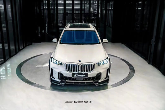 BMW X5 G05 LCI 2024-ON with Aftermarket Parts - Front Lip Pre-preg Carbon Fiber from CMST Tuning