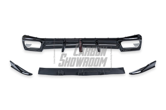 BMW X5 G05 M50i X/S Drive 40i (with M-Package) (Fits Both Pre-LCI & LCI) 2019 2020 2021 2022 2023 2024 with Aftermarket Parts - AE Style Rear Diffuser & Canards PP from ArmorExtend