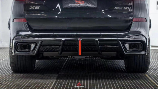 BMW X5 G05 M50i X/S Drive 40i (with M-Package) (Fits Both Pre-LCI & LCI) 2019 2020 2021 2022 2023 2024 with Aftermarket Parts - AE Style Rear Diffuser & Canards PP from ArmorExtend