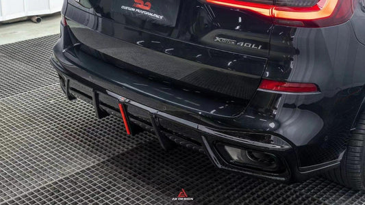 BMW X5 G05 M50i X/S Drive 40i (with M-Package) (Fits Both Pre-LCI & LCI) 2019 2020 2021 2022 2023 2024 with Aftermarket Parts - AE Style Rear Diffuser & Canards PP from ArmorExtend