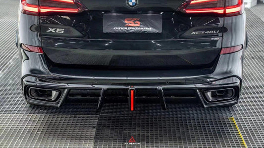 BMW X5 G05 M50i X/S Drive 40i (with M-Package) (Fits Both Pre-LCI & LCI) 2019 2020 2021 2022 2023 2024 with Aftermarket Parts - AE Style Rear Diffuser & Canards PP from ArmorExtend
