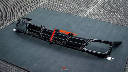 BMW X5 G05 M50i X/S Drive 40i (with M-Package) (Fits Both Pre-LCI & LCI) 2019 2020 2021 2022 2023 2024 with Aftermarket Parts - AE Style Rear Diffuser & Canards PP from ArmorExtend