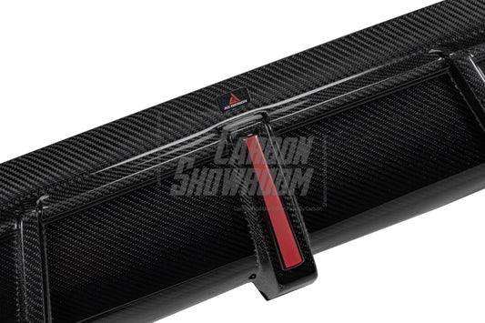 BMW X5M X5MC F95 (Fits Both Pre-LCI & LCI) 2020 2021 2022 2023 2024 & X6M X6MC F96 (Fits Both Pre-LCI & LCI) 2020 2021 2022 2023 2024 with Aftermarket Parts - AE Style Rear Diffuser & Canards Pre-preg Carbon Fiber from ArmorExtend