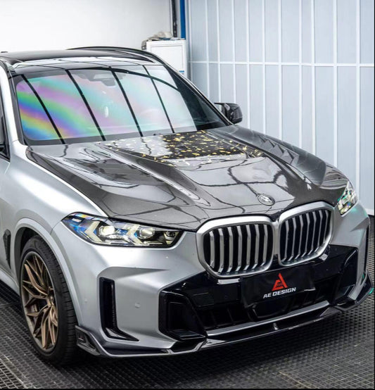 BMW X5 s/x Drive 40i & xDrive 50e (With M-Package, does not fit base model) & M60i G05 LCI 2024-ON with Aftermarket Parts - AE Style Front Lip Carbon Fiber from ArmorExtend