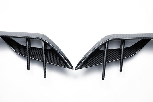 BMW XM G09 2023-ON with Aftermarket Parts - Front Canards Dry Pre-preg Carbon Fiber from Ventus Veloce