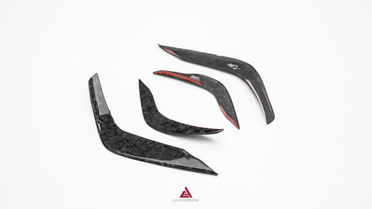 BMW X3M X3MC F97 LCI 2022 2023 2024 & X4M X4MC F98 LCI 2022 2023 2024 2025 with Aftermarket Parts - ART V2 Front Canards Carbon Fiber from ArmorExtend